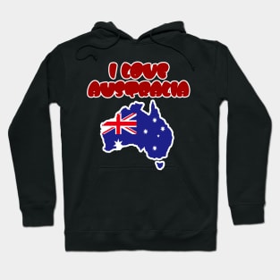 Australia Day - I Love Australia Hoodie